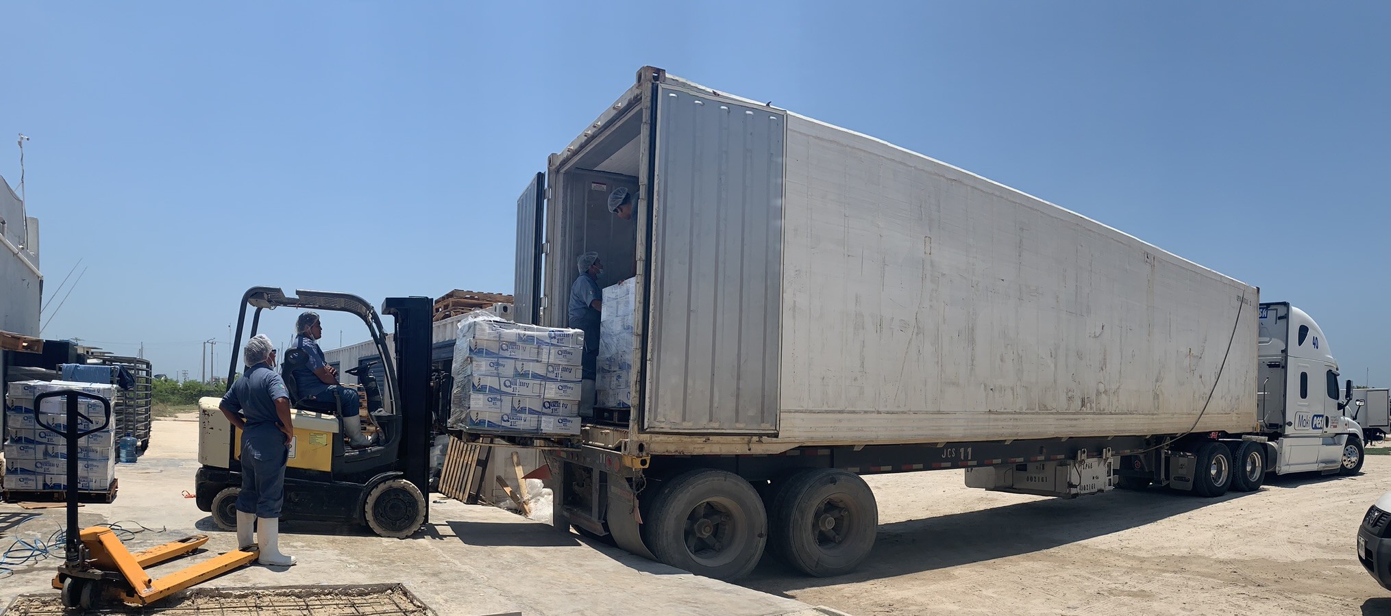 Transporte paquetes y carga marítima aérea multimodal Yucatán México